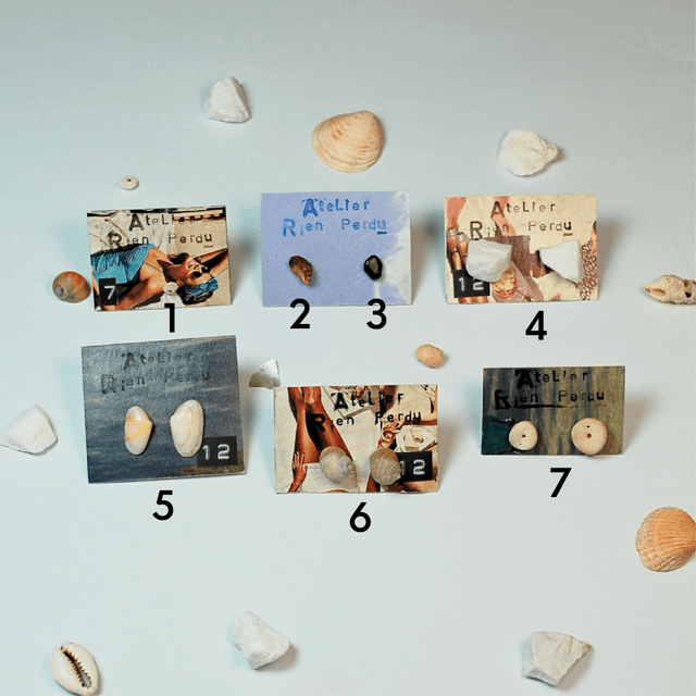 MINI SHELL EARRINGS – sold separately or as a pair