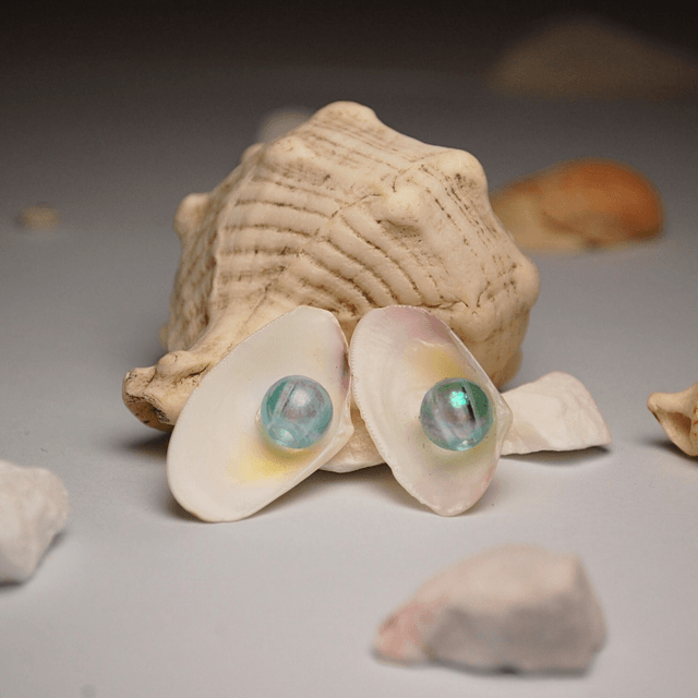 SHELL PEARL EARRINGS – different textures, sizes and colors available